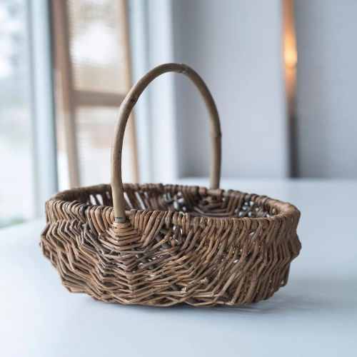 Willow Wicker Rattan Flower Girl Basket